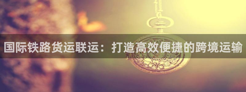 尊龙 下载：国际铁路货运联运：打造高效便捷的跨境运输