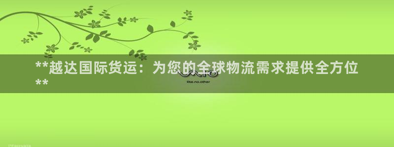 尊龙凯时网站登录：**越达国际货运：为您的全球物流需求提