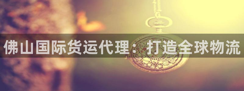 尊龙人生就是博AG旗舰厅：佛山国际货运代理：打造全球物流