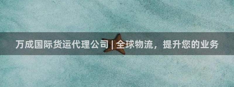 尊龙人生就是博菲律宾台子：万成国际货运代理公司 | 全球