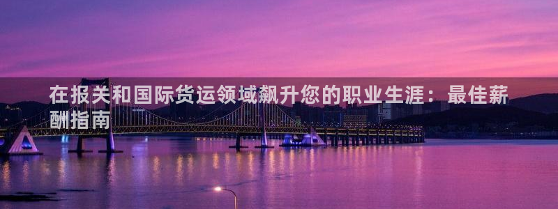 尊龙凯时-人生就是博中国官网最新：在报关和国际货运领域飙