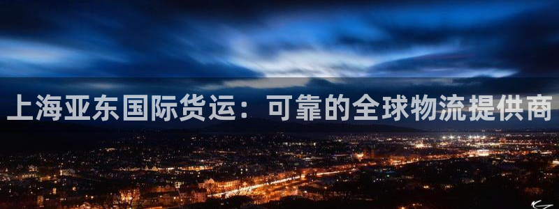 尊龙人生就是博l：上海亚东国际货运：可靠的全球物流提供商