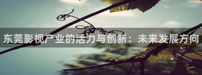 苹果福利影院：东莞影视产业的活力与创新：未来发展方向